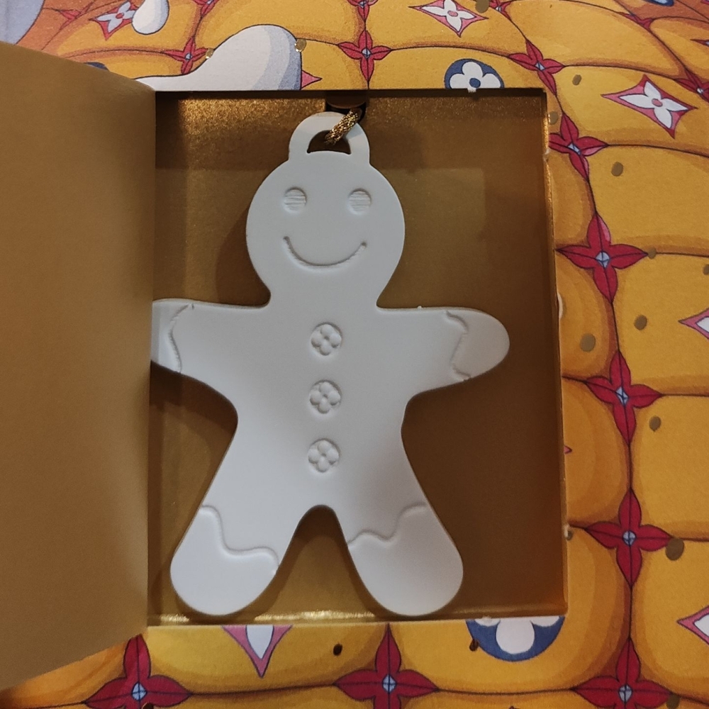 White Gingerbread Man Ornament